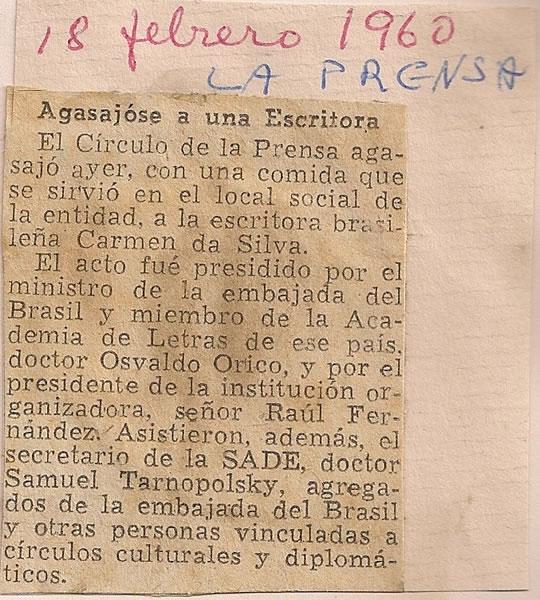 18 de Fevereiro de 1960 - La Prensa