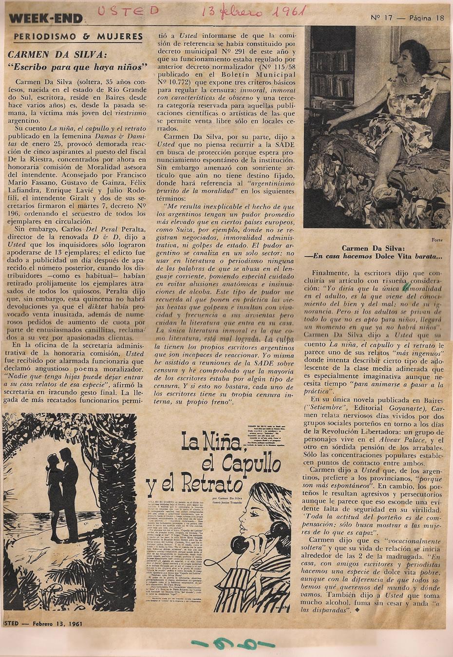 13 de Fevereiro de 1961 - Usted