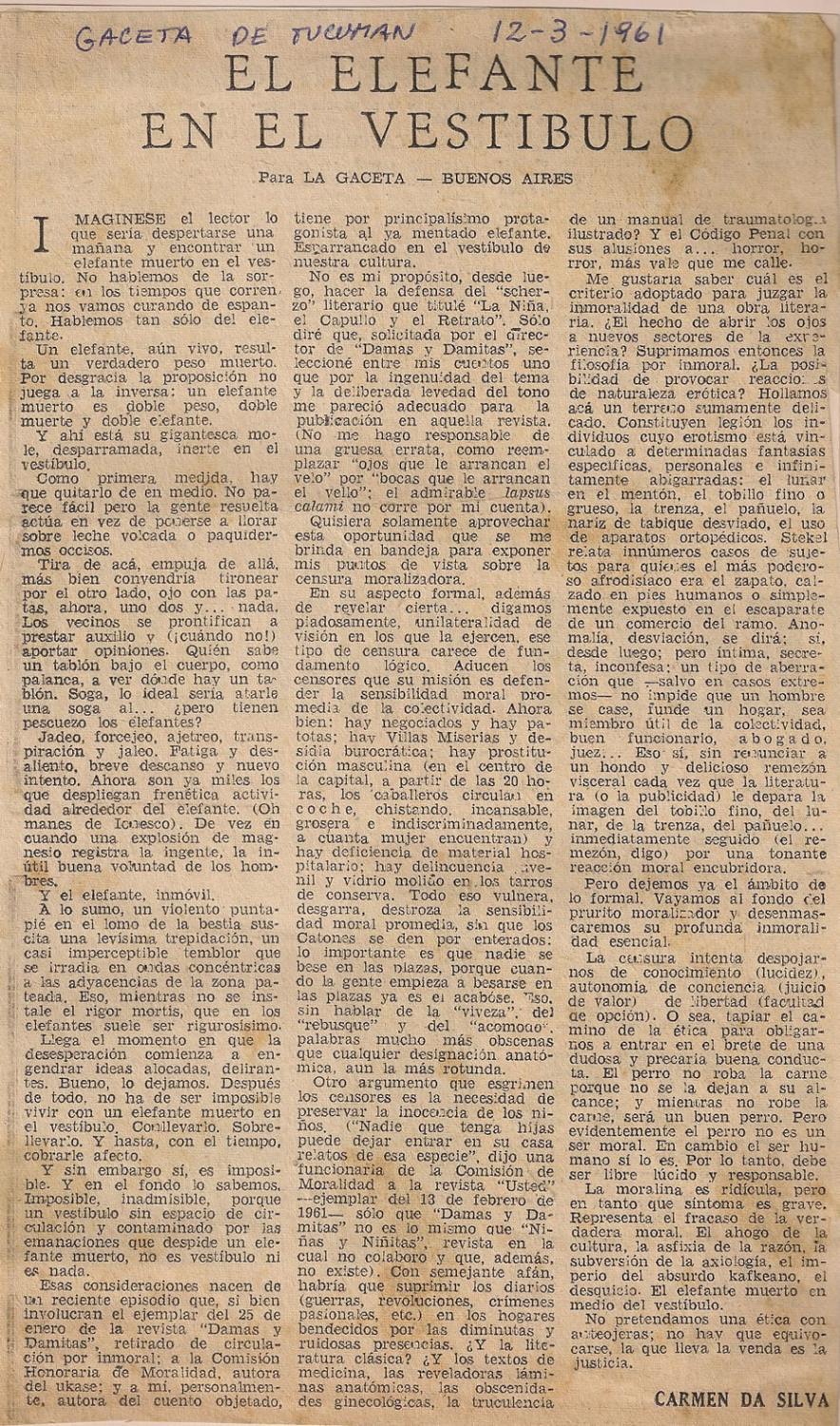 13 de Março de 1961 - Gaceta de Tucuman