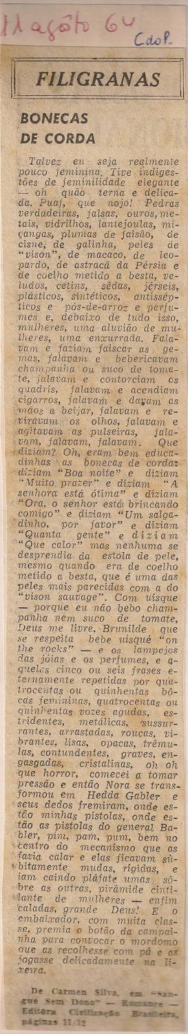 11 de Agosto de 1964 - Correio do Povo