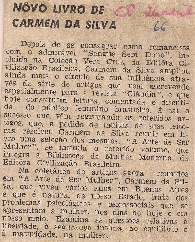 26 de Abril de 1966 - Correio do Povo