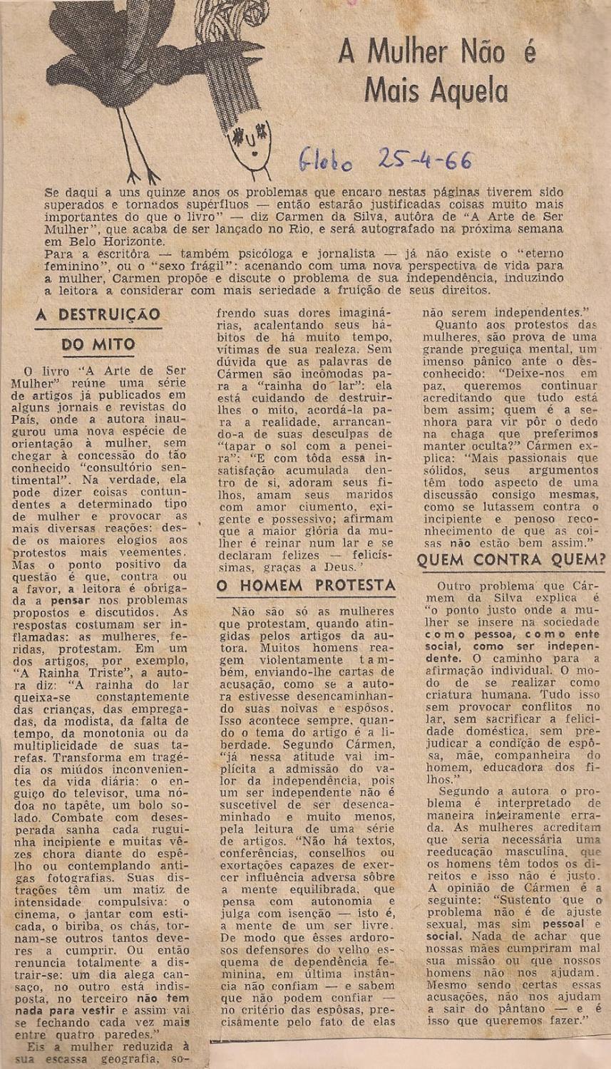 25 de Abril de 1966 - O Globo