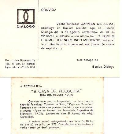 Convites para lanamento de Livros