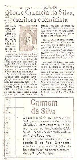 Obiturio jornal O Globo