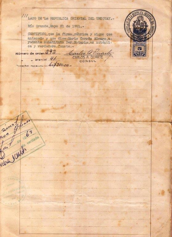 Certido de nascimento de Carmen