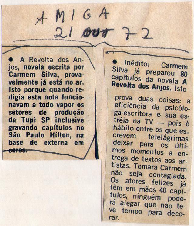 21 de Outubro de 1972 - Amiga.