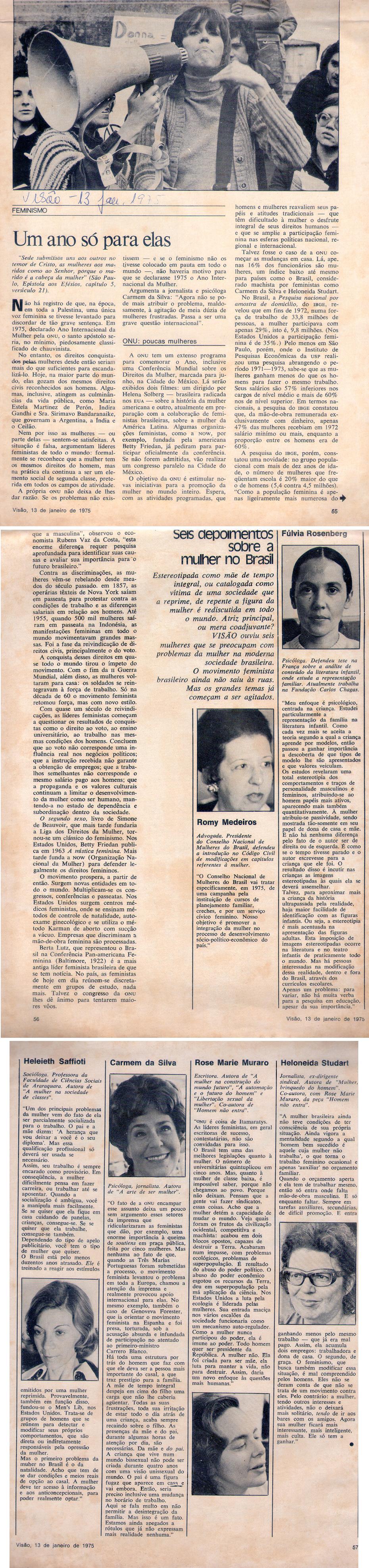 13 de Fevereiro de 1975 - Viso. Um ano s para elas.