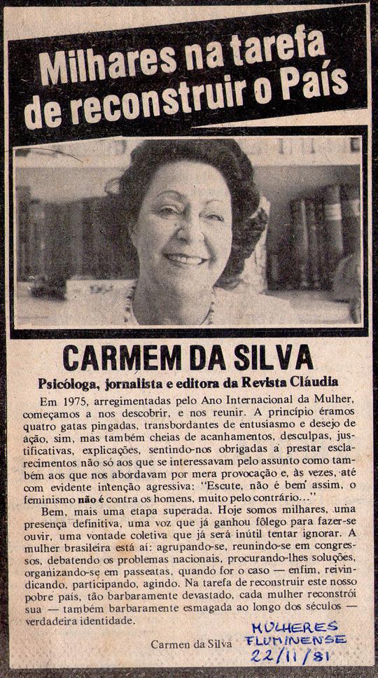 22 de Novembro de 1981 - Fluminense. Milhares na tarefa de reconstruir o Pas.