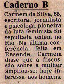 01 de Maio de 1985. Caderno B.