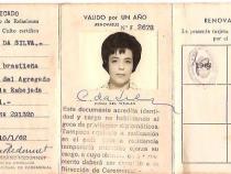 Documento de Identidade de Carmen da Silva, emitido no tempo em que trabalhou na Embaixada do Brasil em Buenos Aires.