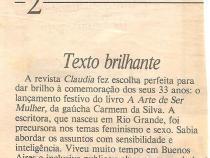 Ser que a cidade do Rio Grande j prestou sua homenagem  Carmen da Silva?