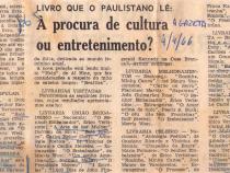 04 de Abril de 1966 - A Gazeta. À procura de cultura ou entretenimento?
