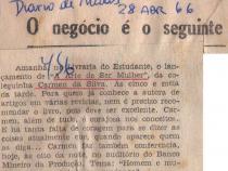 28 de Abril de 1966 - Diário de Minas. O negócio é o seguinte.