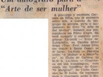 24 de Mai de 1966. Um autógrafo para a "Arte de ser mulher".