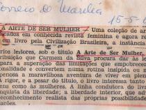 15 de Maio de 1966 - Correio de Marília. A arte de ser mulher.