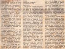 30 de Maio de 1966 - Tribuna. A Arte de Ser Mulher é 1º lugar nas livrarias.