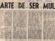 02 de Outubro de 1967 - A Crítica. A arte de ser mulher.