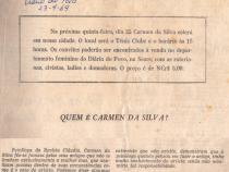 23 de Setembro de 1969 - Diário do Povo. Carmen da Silva estará em Campinas.