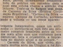 1970 - Correio da Manh. Sangue sem dono.