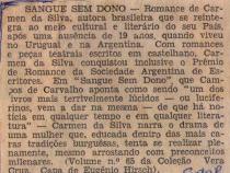 1970 - Correio do Povo. Sangue sem dono.