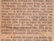 19 de Maio de 1972 - Jornal do Brasil. A novela de uma adeso.