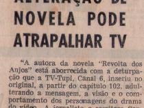 01 de Abril de 1973 - Fluminense. Alterao de novela pode atrapalhar TV.