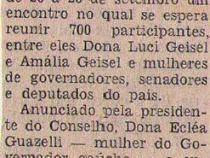 27 de Agosto de 1975 - Jornal do Brasil. Gachas promovem encontro.