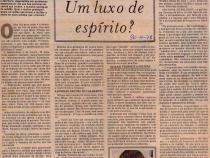 30 de Abril de 1978 - O Globo. A solido da mulher: um luxo de esprito?