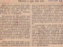 23 de Fevereiro de 1979 - Jornal do Brasil. Oferece o queno tem.
