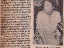 14 de Setembro de 1984 - A Tarde. Sugesto para mulher ocupar a presidncia.