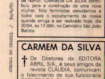 30 de Abril de 1985 - Jornal do Brasil.