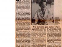 01 de Maio de 1985 - Jornal do Brasil. Carmem da Silva, uma feminista.