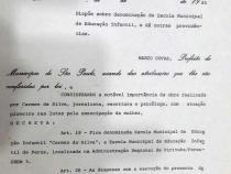 Documento nomeando a Escola Municipal de Educao Infantil Carmen da Silva